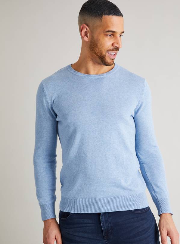 Buy Light Blue Crew Neck Jumper XXL Jumpers and cardigans Argos